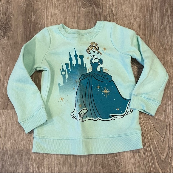 Disney Toddler Girls Cinderella Crewneck Sweatshirt 24 Months - Picture 1 of 4